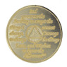 AA Medallion 24KT Gold Plated AA Coin Volcano Crystals Years 1-50