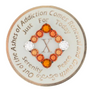Glow NA Orange Transition Bling Anniversary Medallion