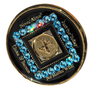 Exclusive New NA Black w/Blue Crystals Yearly Medallion Yrs 1-10