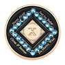 Exclusive New NA Black w/Blue Crystals Yearly Medallion Yrs 1-10