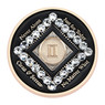 Exclusive New NA Black w/White Crystals Yearly Medallion Yrs 1-10