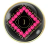 NA Black Clean Time Yearly Medallion NEON Pink Crystals Yrs 1-40