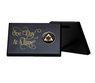 Horizontal Black One Day at a Time Wooden Medallion Display Holder