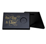 Horizontal Black One Day at a Time Wooden Medallion Display Holder