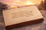 God Box: Wood Two Tone w Serenity Prayer