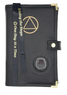 AA DOUBLE Book Cover, Real LEATHER, AA Hardcovers. AA Symbol. 2 Colors.
