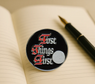 First Things First Sobriety Coin – AA Slogan with Serenity Prayer