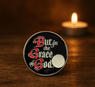 But For the Grace of God Sobriety Coin – AA Slogan with Serenity Prayer