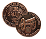For Those About to be Rocketed We Salute You AA Coin 1-60yrs Sobriety Chip