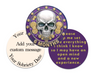 Skull-Themed AA Recovery Poker Chips – 1 Day to 1 Year Milestones + Custom Message Option