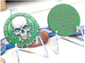 Skull-Themed AA Recovery Poker Chips – 1 Day to 1 Year Milestones + Custom Message Option
