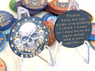 Skull-Themed AA Recovery Poker Chips – 1 Day to 1 Year Milestones + Custom Message Option