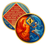Phoenix & Angel NA Recovery Coin – Sobriety Year Medallion