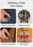 Still Here Sobriety Coin – Engraved Recovery Medallion