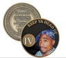 Tupac AA Recovery Medallion..Keep Ya Head Up – Custom Engraving Available on Back