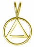 Style #01-1, Medium Size 14k Gold Pendant