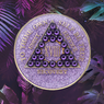 AA Lavender Sparkle Bling Medallion w/Crystals 1 - 65 yrs, 24hrs, 18 mnths