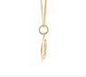 14k Gold AA Pendant – Moon and Star Design, Medium Size, 1.5g, Hand-Finished, Pendant Only
