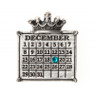 "Your Special Day" Crown Calendar Charm (Ball chain included)