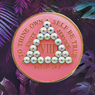 Pink Bling Tri-Plate Medallion Bling Crystals AA Alcoholics Anonymous