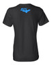 Women's Back Black Black Cotton Tee Vinyl Graphic Columbia Blue DIS Logo
