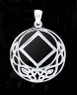 Sterling Silver and Style Filigree Pendant Narcotics Anonymous