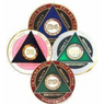 AA Medallion Variety Colors in 24 Hr, 30, 90 Day, 6 & 18 Months AA Medallion Variety Colors in 24 Hr, 30, 90 Day, 6 & 18 Months