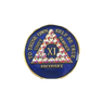 AA Blue AB Bling Alcoholics Anonymous Anniversary Coin Yr 1-65 AA Blue AB Bling Alcoholics Anonymous Anniversary Coin Yr 1-65