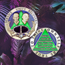NEW Bill & Bob Anniversary Coin Emerald - AA Medallion NEW Bill & Bob Anniversary Coin Emerald - AA Medallion
