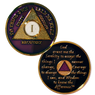 AA Medallions Purple / Gold (Years 1-50) NEW