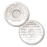 AA Recovery Medallion Sterling Silver (Years 1-50) *5 Year Increments After 30