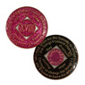 NA Medallion Glitter Pink (Yrs 1-40)