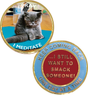 NEW! YOGA Cat AA Medallion AA Coin NEW! YOGA Cat AA Medallion AA Coin
