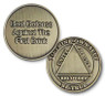 Bronze "Best Defense" Against The First Drink Blank Specialty Coin Medallion