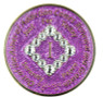 NA White Diamond Bling Glitter Lavender Medallion Yrs 1-45