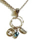 AA Hope Charm Holder Pendant Necklace – Recovery Blue
