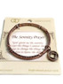Serenity Prayer Metal Stretch Bracelet with NA Narcotics Anonymous Charm 