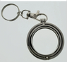 Key Chain: Hinged Medallion Holder Silver or Gold Key Chain: Hinged Medallion Holder Silver or Gold