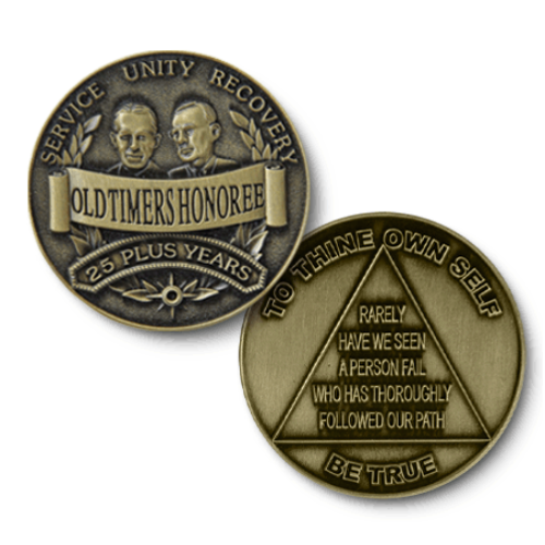 Honoree Bronze Coin Medallion AA | Doing It Sober