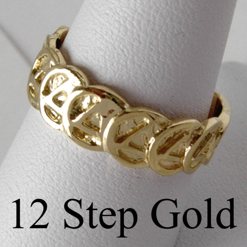 Style #522-7, 14k Gold,Ring with Continuous AA Symbol ... (500 x 500 Pixel)