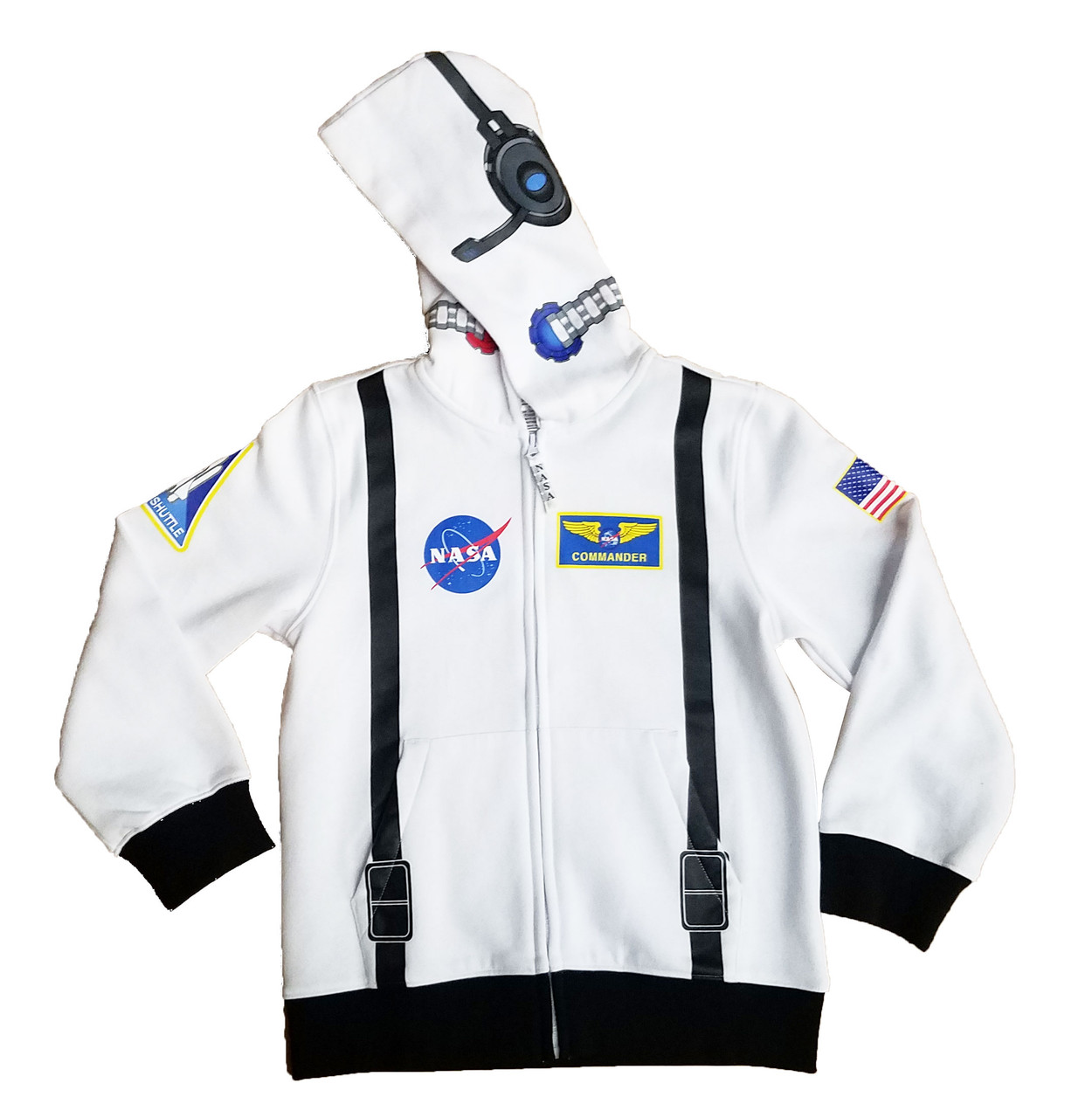 NASA Astronaut Full Zip Hoodie Youth Adult