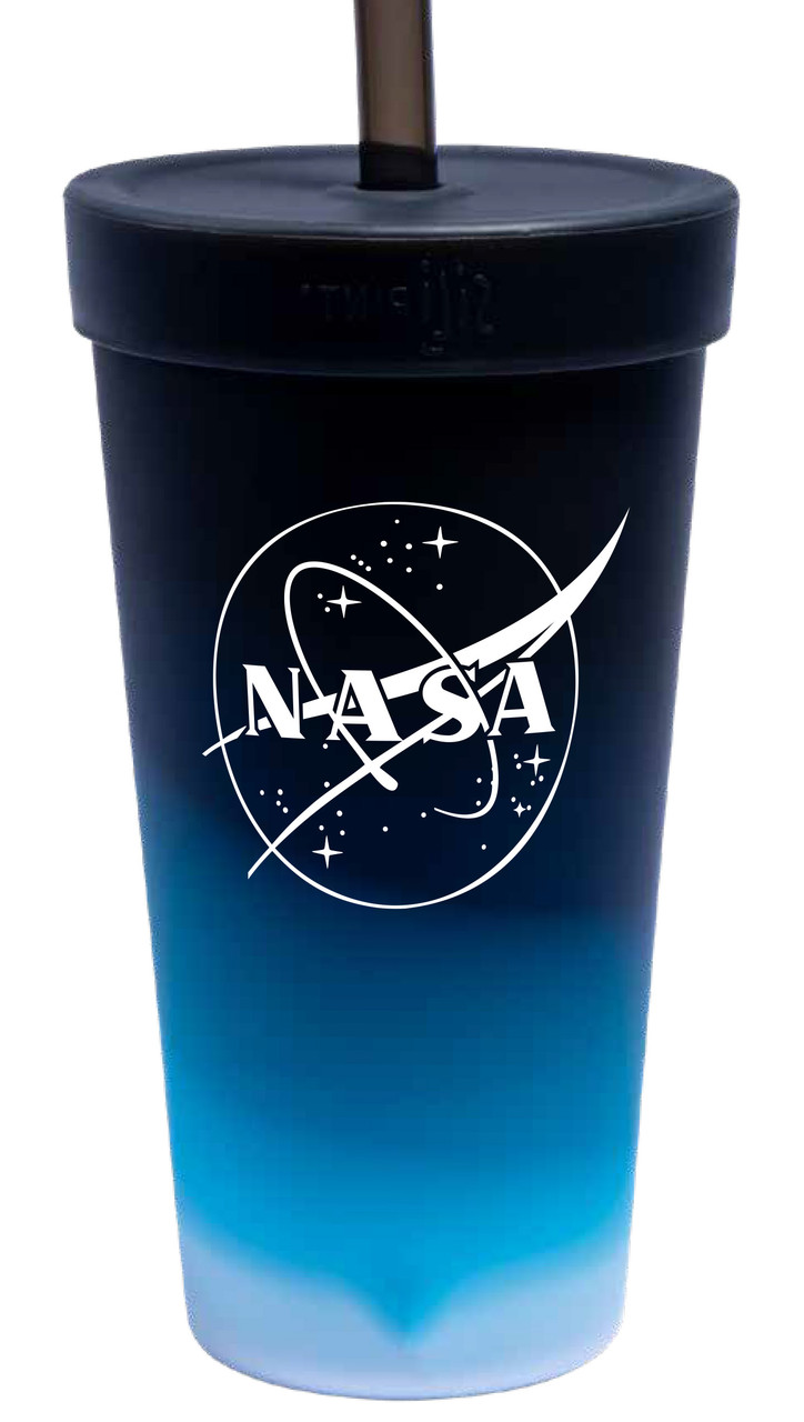 Silicone Straw Tumbler - 16 oz Moon Beam