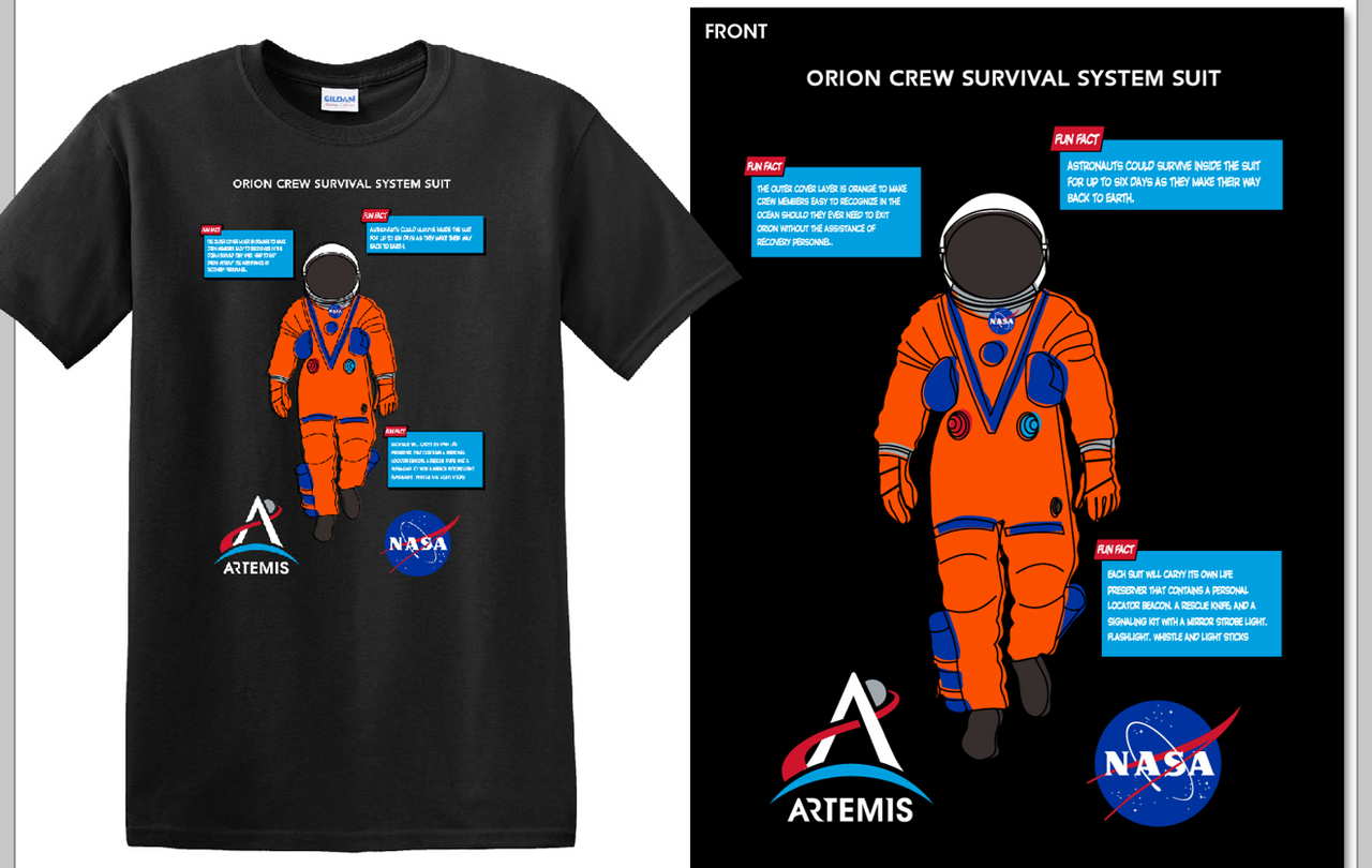 ARTEMIS Program - Orion Suit Fun Fact Unisex T-Shirt