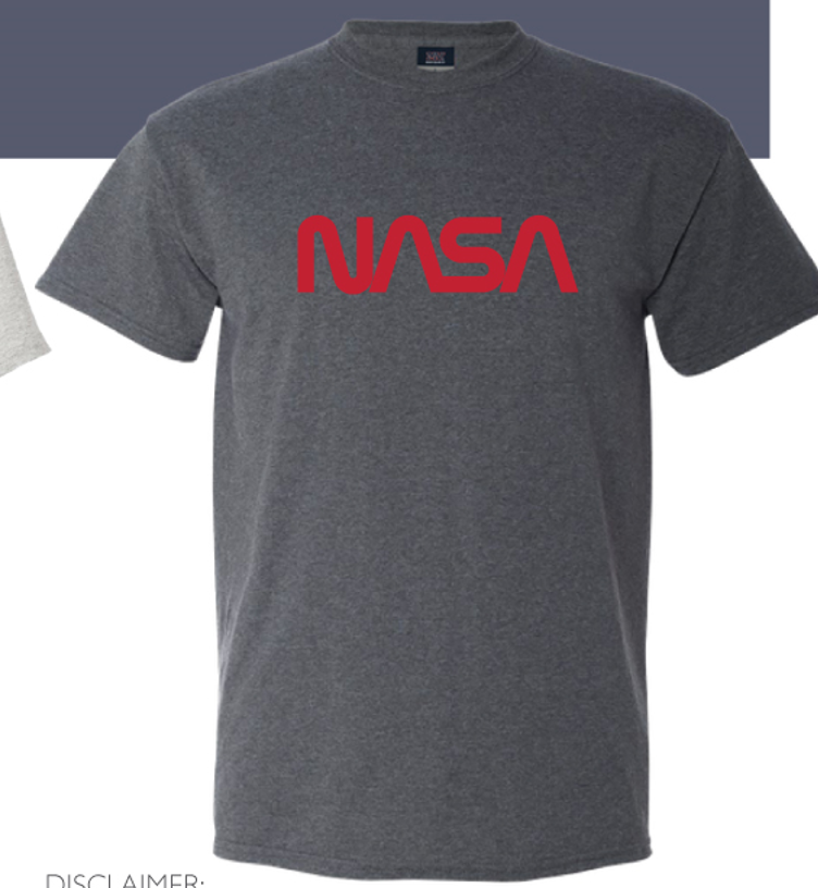 NASA - Worm USA Splatter Camiseta Negro