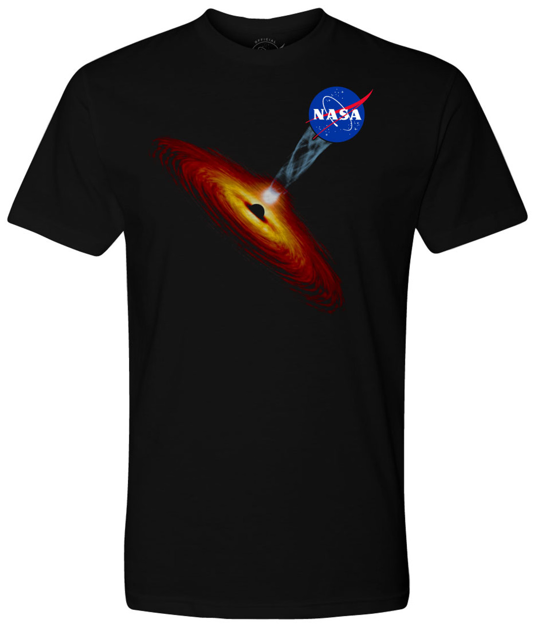 NASA Meatball Logo - Black Hole Art Adult T-Shirt