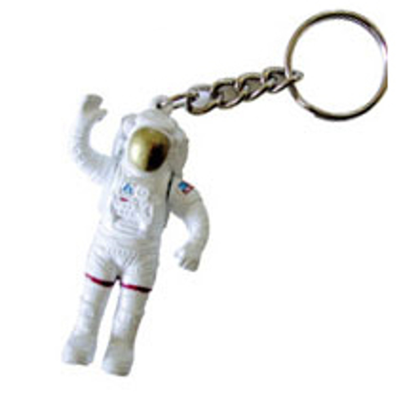 DIYthinker Galaxy Astronaut Dark Night Sky Gold Heart Keychain Metal  Keyring Holder