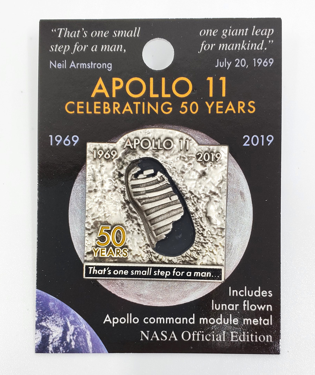 NASA Apollo 11 50th Anniversary Pin