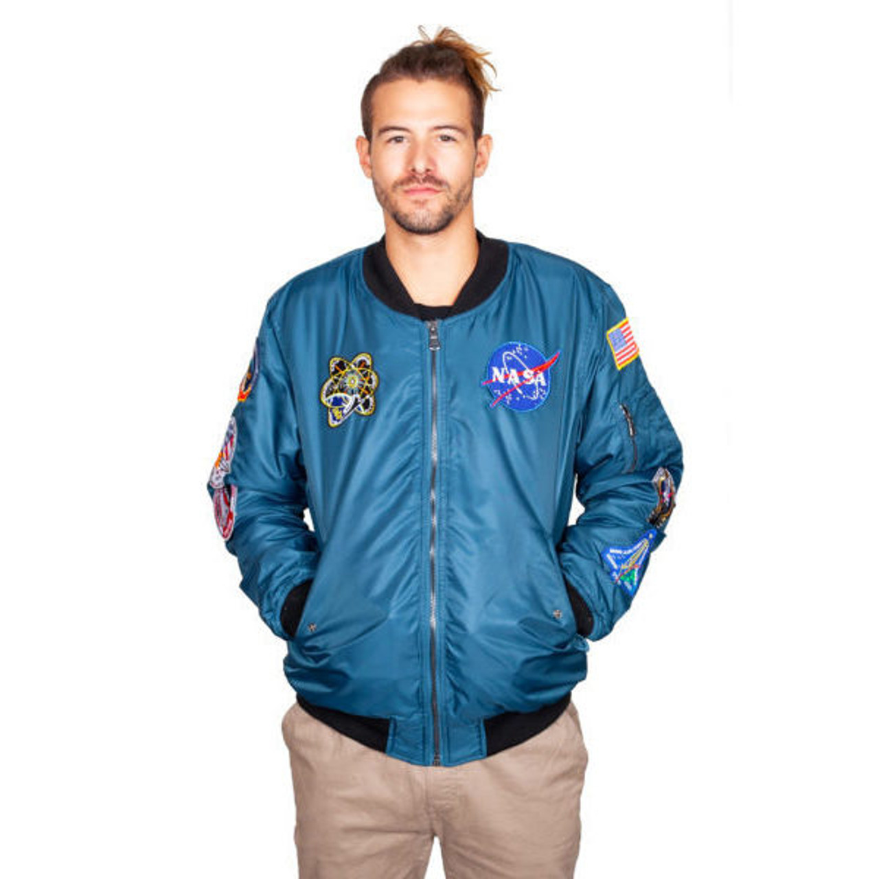 Buy Party City Top Gun: Maverick Bomber Jacket for Men, Halloween Costume  Accessory, Standard Size, Includes Patches Multicolor Online at Low Prices  in India - Amazon.in