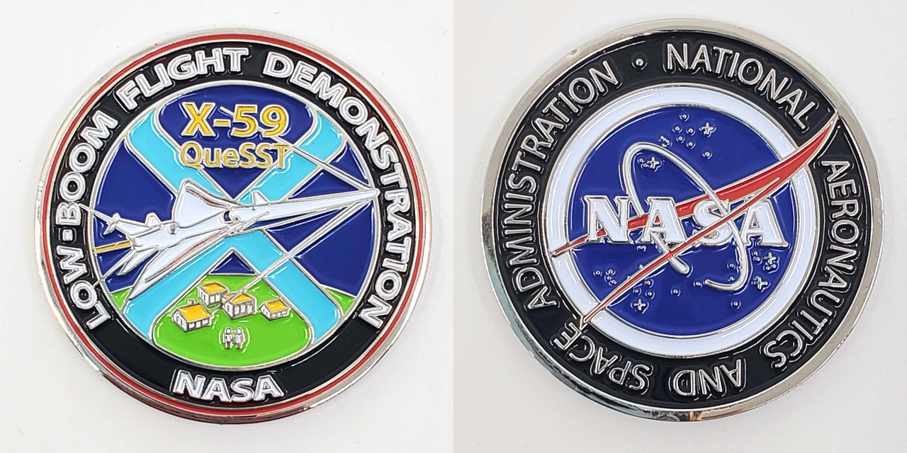 NASA Meatball Logo - X-59 QueSSt Medallion