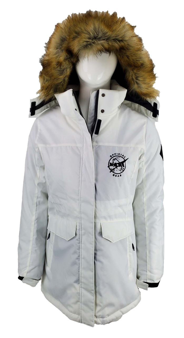 Official NASA Gear Logo - Providence Insulated Parka with Faux Fur